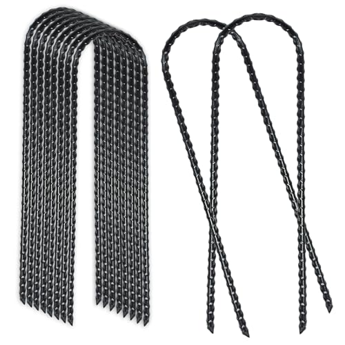 BTSULYOO Trampolin-Windpfähle, Sicherheitsbeschichtung, Bewehrungsstab, Bodenanker, extra strapazierfähig, Metall, Querformat, 24 Stück BTSULYOO Trampolin-Windpfähle, Sicherheitsbeschichtung, Bewehrungsstab, Bodenanker, extra strapazierfähig, Metall, Querformat, 24 Stück von BTSULYOO