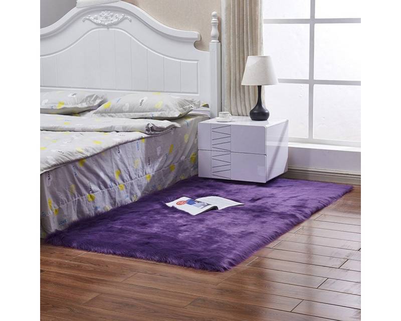 BTTO TEPP Langflor-Teppich Fellteppich,Kunstfell,Weich,Hochflor Shaggy Teppiche,Rechteckig, 50 x 80cm BTTO TEPP Langflor-Teppich Fellteppich,Kunstfell,Weich,Hochflor Shaggy Teppiche,Rechteckig, 50 x 80cm von BTTO TEPP