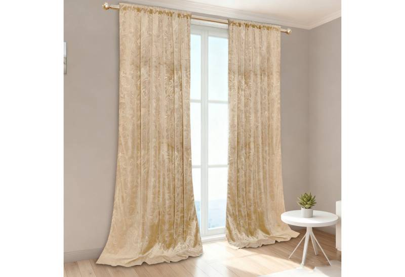 BTTO V&G Gardine Verdunkelungsvorhang (2 St), abdunkelnd, Blickdicht Samt Vorhang von BTTO V&G