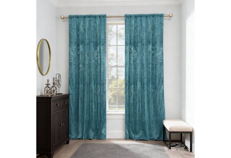 BTTO V&G Gardine Verdunkelungsvorhang (2 St), abdunkelnd, Blickdicht Samt Vorhang von BTTO V&G