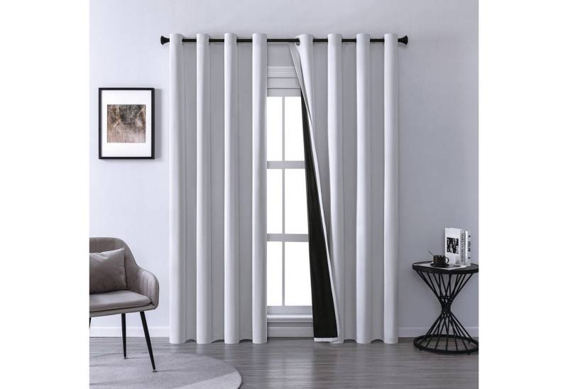 BTTO V&G Gardine Verdunklungsgardinen Vorhänge Schlafzimmer Gardine 100 % Blickdicht (2 St), verdunkelnd, Ultraleicht und leicht,Mit Ösen,Sonnenschutz,Schalldämmung von BTTO V&G