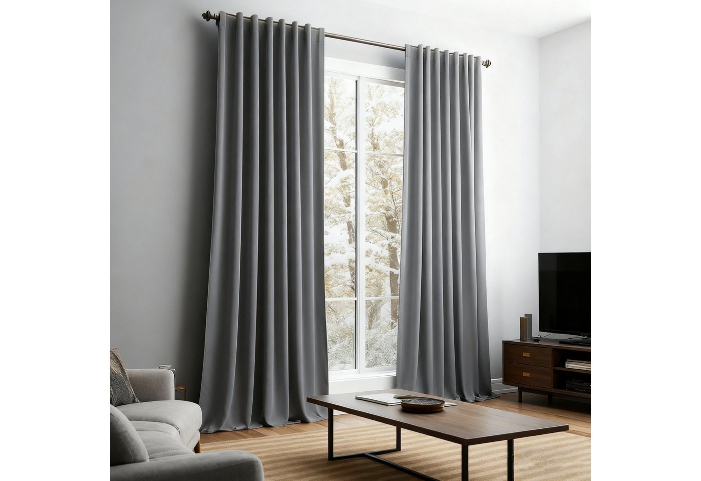 BTTO V&G Gardine Wohnzimmer Samt Vorhänge 2er Set,Weihnachten Verdunkelungsvorhang (2 St), abdunkelnd, Blickdicht für Wohnzimmer Schlafzimmer office von BTTO V&G