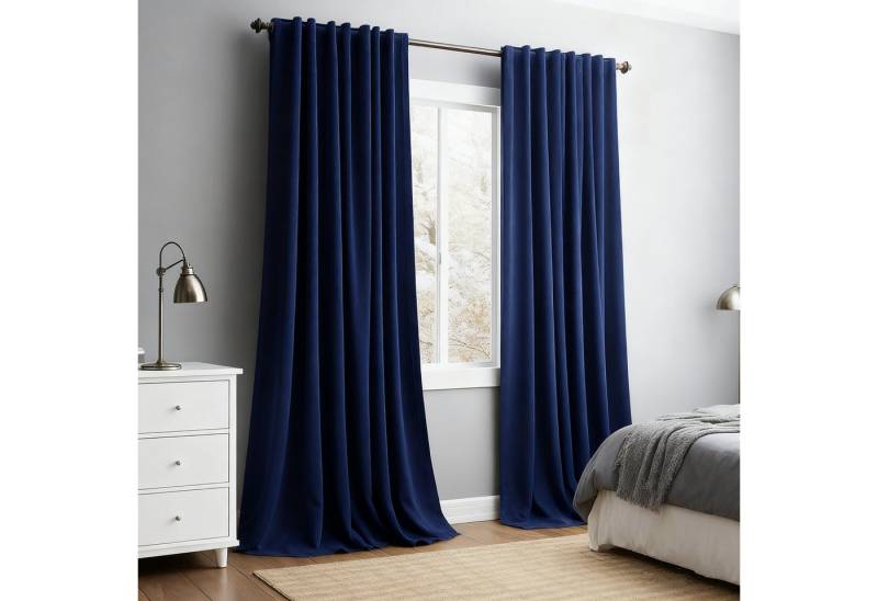 BTTO V&G Gardine Wohnzimmer Samt Vorhänge 2er Set,Weihnachten Verdunkelungsvorhang (2 St), abdunkelnd, Blickdicht für Wohnzimmer Schlafzimmer office von BTTO V&G