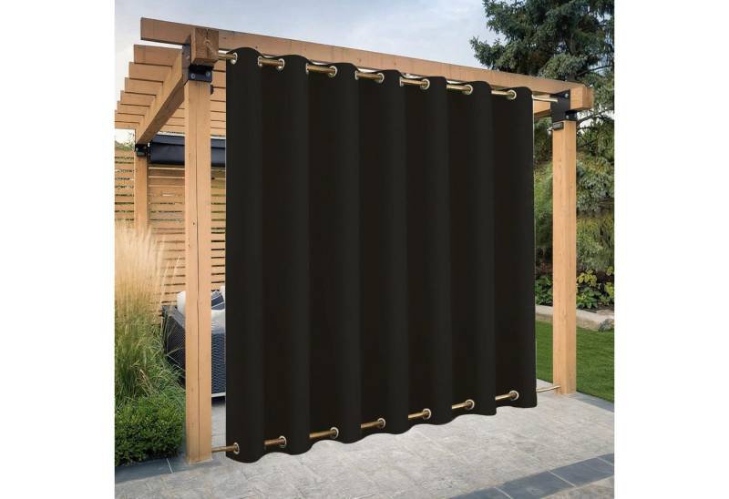 BTTO V&G Vorhang Winddichte & Wasserfeste Outdoor-Vorhänge, Top/Bottom-Ösen, Extra Large Blackout, Thermisch isoliert Home Textile BTTO V&G Vorhang Winddichte & Wasserfeste Outdoor-Vorhänge, Top/Bottom-Ösen, Extra Large Blackout, Thermisch isoliert Home Textile von BTTO V&G