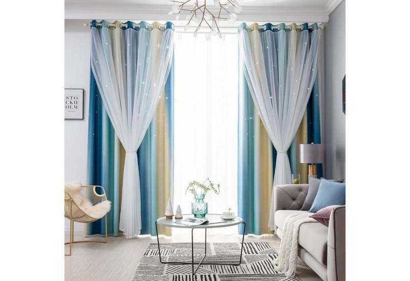 BTTO V&G Gardine Verdunkelungsvorhang, (1 St), abdunkelnd, Sternenvorhang von BTTO V&G