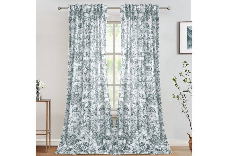 BTTO V&G Vorhang mit Kräuselband, Voile Vorhänge mit ösen für Wohnzimmer Schlafzimmer BTTO V&G Vorhang mit Kräuselband, Voile Vorhänge mit ösen für Wohnzimmer Schlafzimmer von BTTO V&G