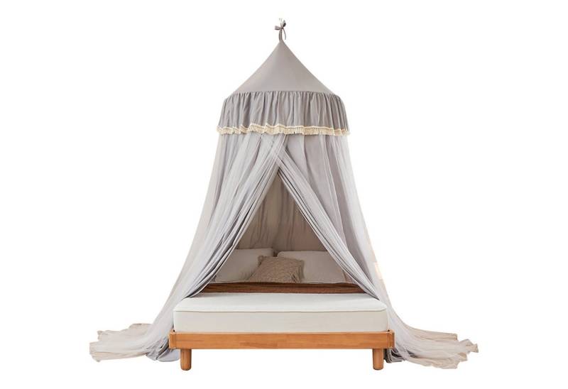 BTTO Betthimmel Runde Doppelbett Betthimmel Baldachin Kinderzimmer Betthimmel Babybett, Saumlänge ca. 270cm Moskitonetz Insektenschutz,Aufbewahrungstasche von BTTO