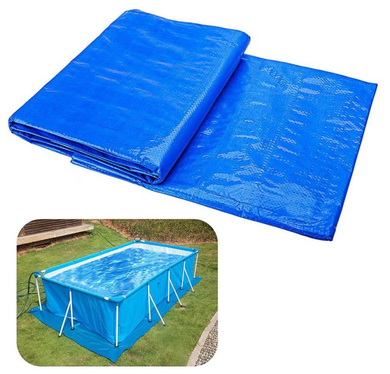 BTTO Bodenschutzplane Pool Bodenschutzplane Wasserdicht,PE Bodenplane (1-St), Pool-Abdeckung,Abdeckplane,für 8ft bis 14ft Frame oberirdische Pools von BTTO