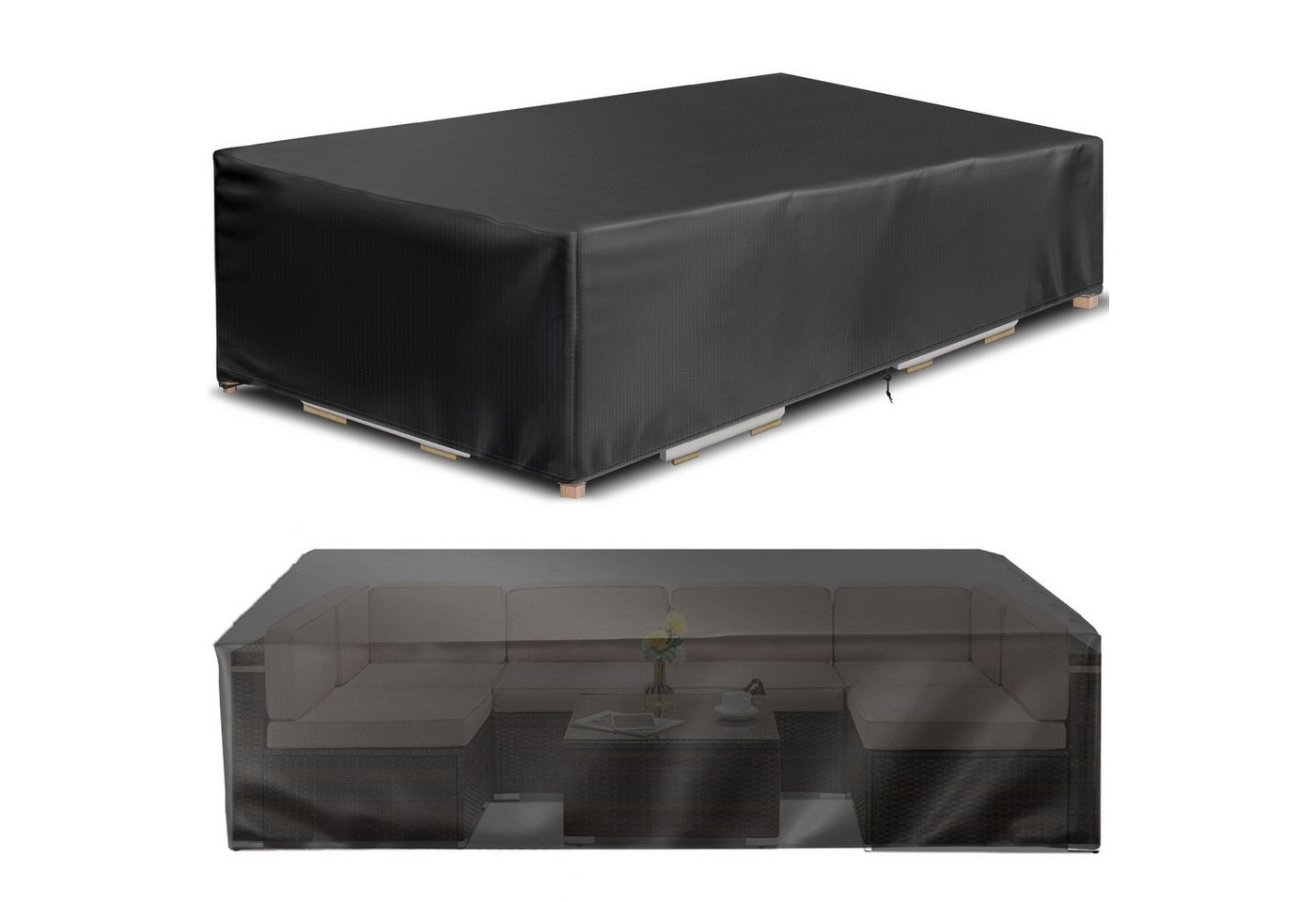 BTTO Gartenmöbel-Schutzhülle Gartenmöbel Abdeckung für Terrassenmöbel,Abdeckhülle (1-St), Winddicht, UVschut, Thermisch Isolierter, Blickdicht von BTTO