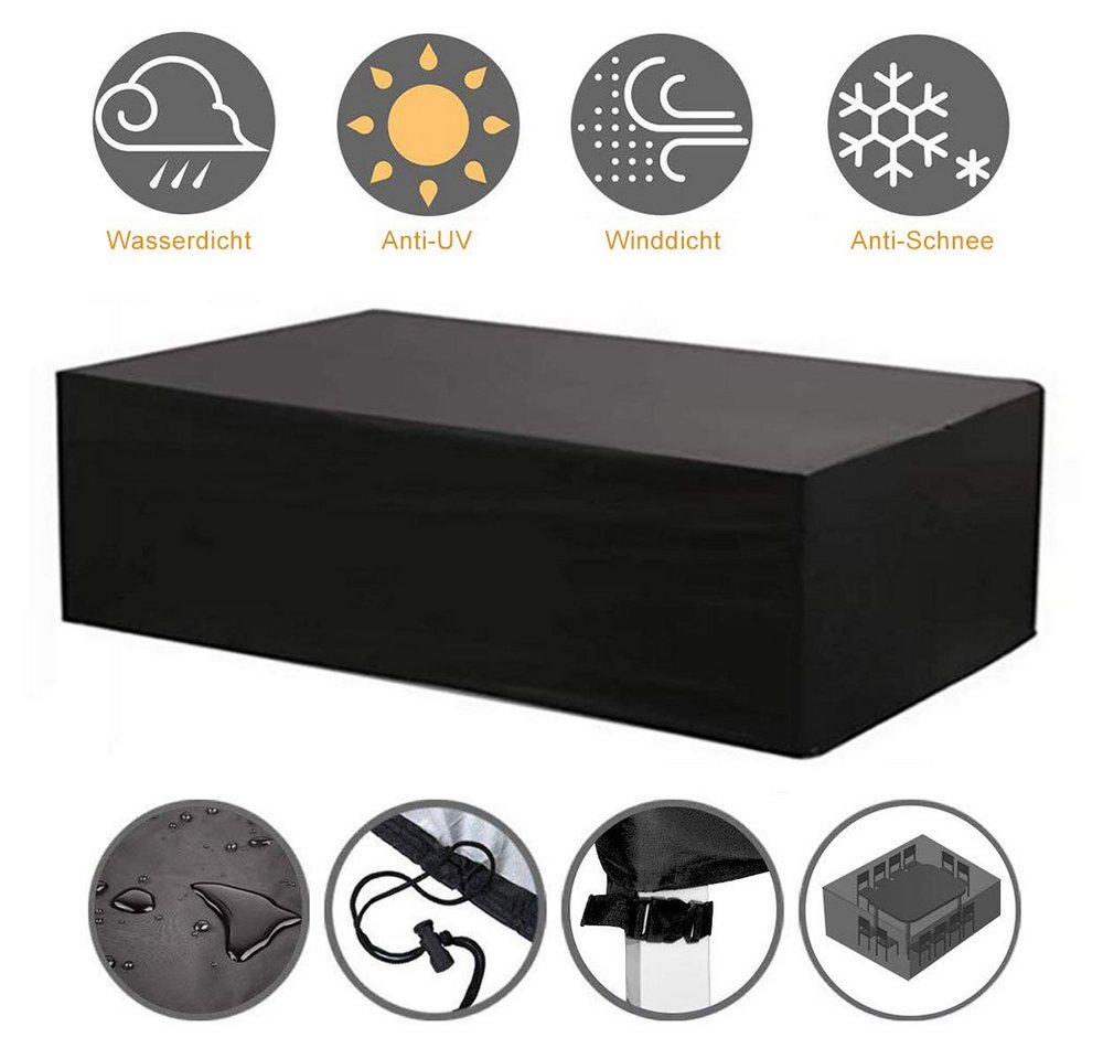 BTTO Gartenmöbel-Schutzhülle L-Förmige Gartenmöbel Abdeckung Gartenmöbel Schutzplane, Schutzhülle Abdeckplane Schutzhülle Plane Abdeckung BTTO Gartenmöbel-Schutzhülle L-Förmige Gartenmöbel Abdeckung Gartenmöbel Schutzplane, Schutzhülle Abdeckplane Schutzhülle Plane Abdeckung von BTTO