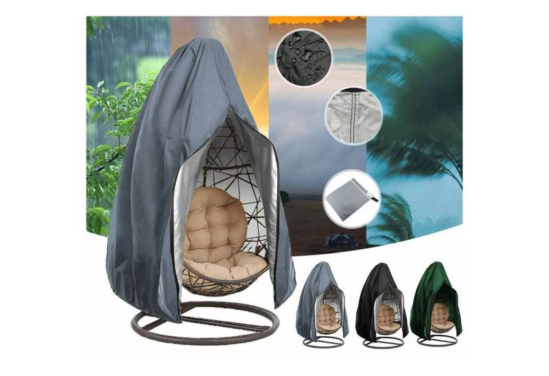 BTTO Gartenmöbel-Schutzhülle Schutzhülle für Schwingsessel Hängekorb mit Reißverschluss, L x B: 190 x 115cm BTTO Gartenmöbel-Schutzhülle Schutzhülle für Schwingsessel Hängekorb mit Reißverschluss, L x B: 190 x 115cm von BTTO