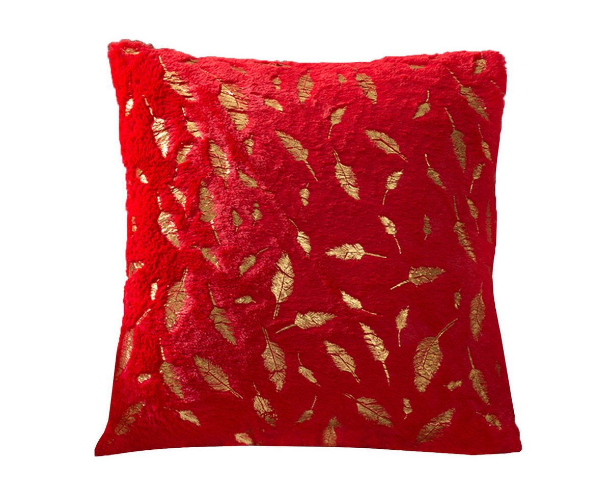 BTTO Kissenbezüge Kissenbezüge 45x45cm,Zierkissenbezug Goldstempelfeder Kissenhüllen, (4 Stück), Samt Zierkissenhülle,Couchkissenbezug,Sofakissenbezug,für Dekor von BTTO