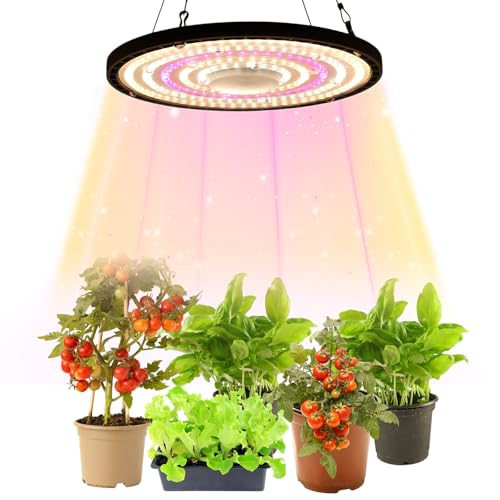 BTTO Led Pflanzenlampe Vollspektrum Grow Lampe,100W 216LED Pflanzenlampen LED Grow Pflanzenlicht für Gewächshaus und Zimmerpflanzen Gemüse und Blumenanbau von BTTO
