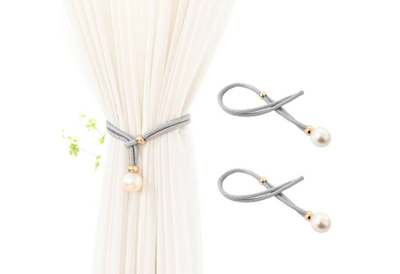 BTTO Raffhalter Vorhangkordel Perlen 2 Stück , 53 cm Kordellänge, (2-tlg), für Wohnzimmer, Schlafzimmer von BTTO