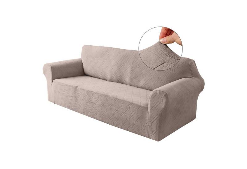 BTTO Sesselhusse Sesselbezug Jacquard Sofabezug Arm Sofabezug mit Schaumstoffstäbchen, 1-/2-/3-/4-Sitzer Möbelschutzbezug von BTTO