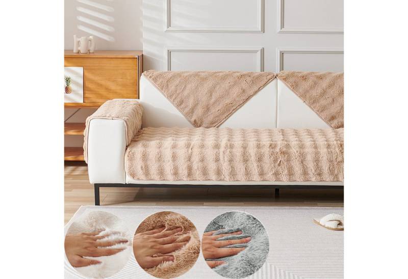 BTTO Sofaschoner Hussen Rutschfeste Überwurf Einfarbig Sofahussen Couch Bezug Ecksofa, für Wohnzimmer Sofaüberwurf Superweiche SofaÜberwurf aus Kunstpelz BTTO Sofaschoner Hussen Rutschfeste Überwurf Einfarbig Sofahussen Couch Bezug Ecksofa, für Wohnzimmer Sofaüberwurf Superweiche SofaÜberwurf aus Kunstpelz von BTTO