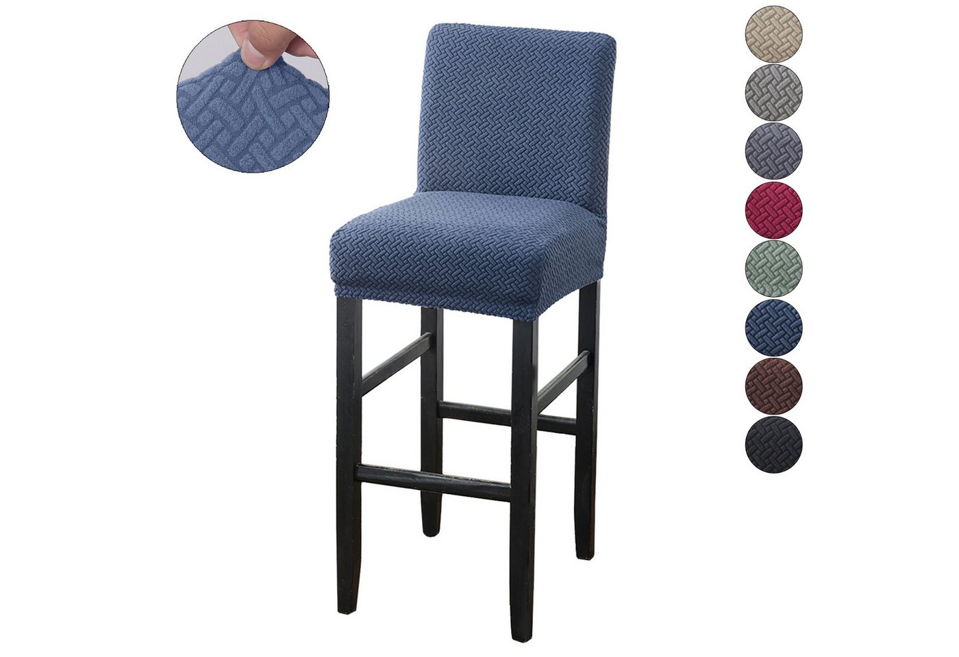 BTTO Stuhlhusse Barhocker Samt Stretch Stuhlbezug für Barhockerbezug BTTO Stuhlhusse Barhocker Samt Stretch Stuhlbezug für Barhockerbezug von BTTO