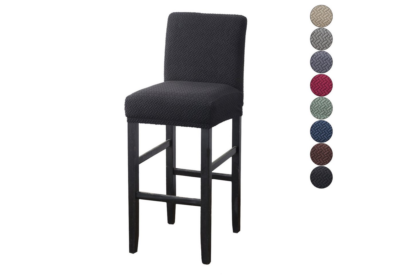 BTTO Stuhlhusse Barhocker Samt Stretch Stuhlbezug für Barhockerbezug BTTO Stuhlhusse Barhocker Samt Stretch Stuhlbezug für Barhockerbezug von BTTO