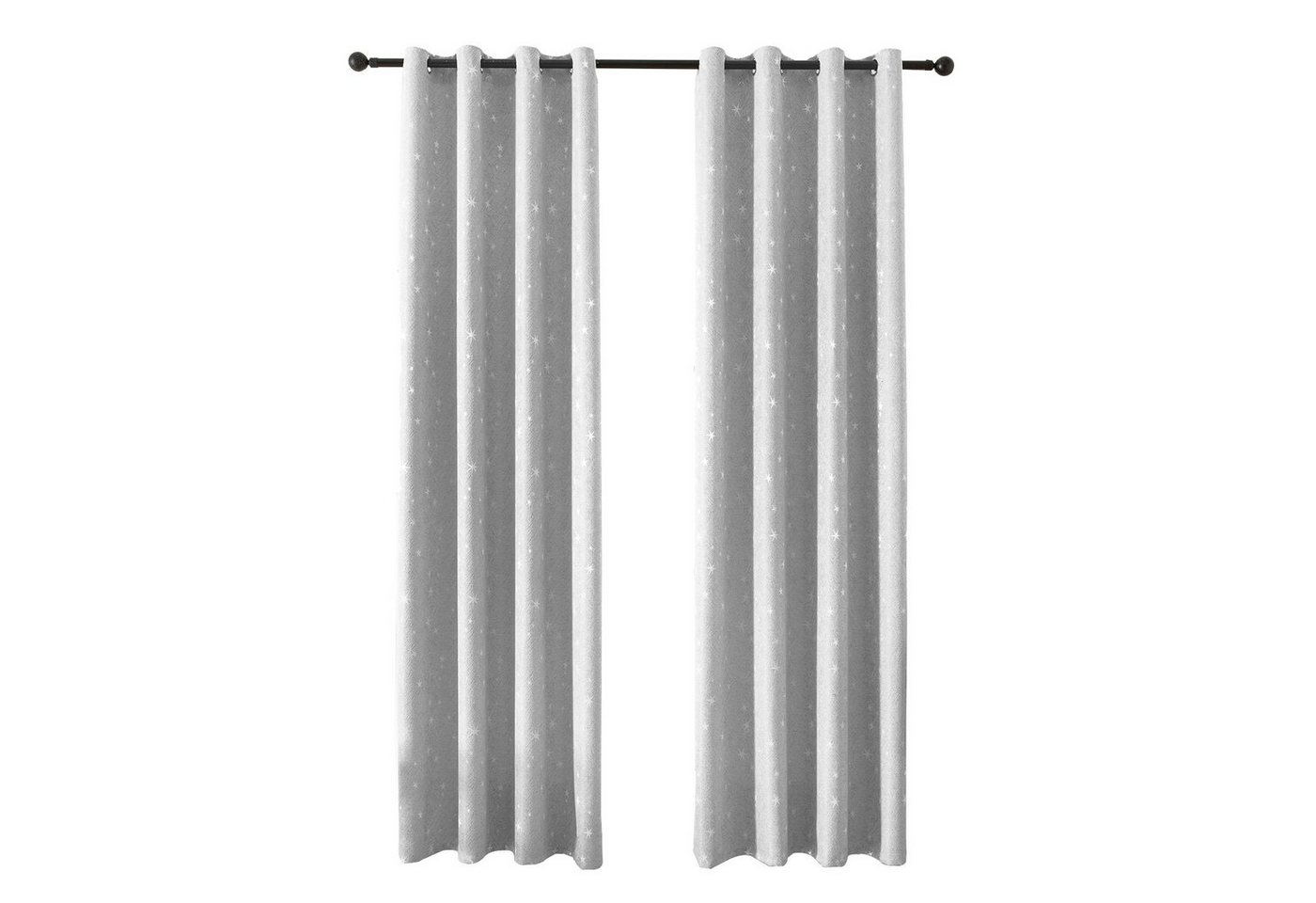 BTTO Gardine Gardinen Leinen Vorhang,Stern Vorhang mit Ösen,Leinenvorhänge, (1 St), Dekosachals Leinenoptik Stern von BTTO