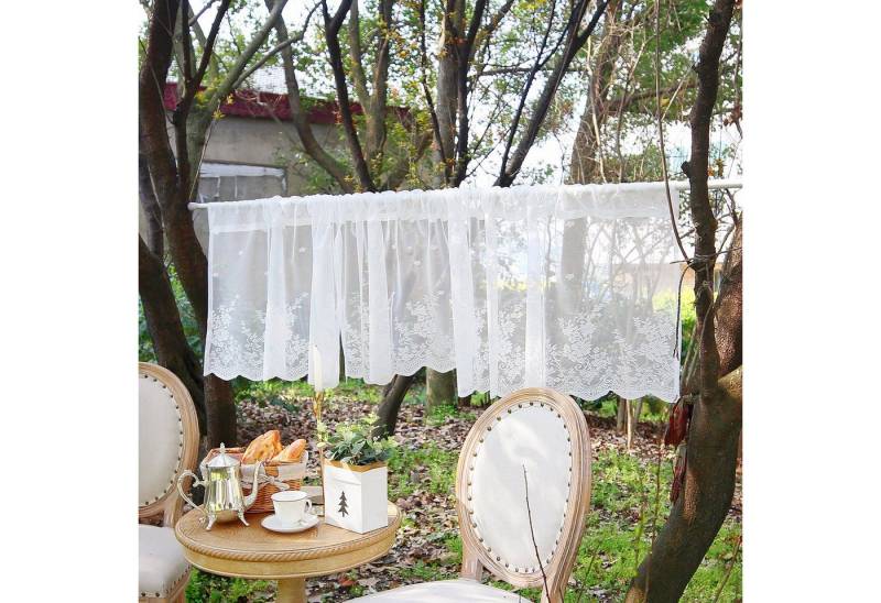BTTO Scheibengardine Scheibengardinen Modern, Lace Transparent Bistrogardine Vorhänge von BTTO