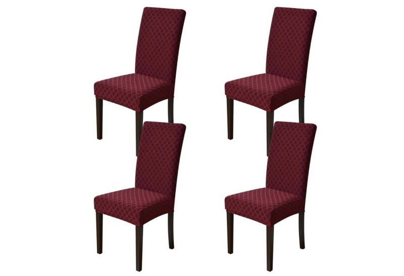 BTTO Stuhlhusse Esszimmer Stuhlhussen Schutzhülle, Stretch Abnehmbare Waschbar Stuhlbezug, 2/4/6er-Set von BTTO