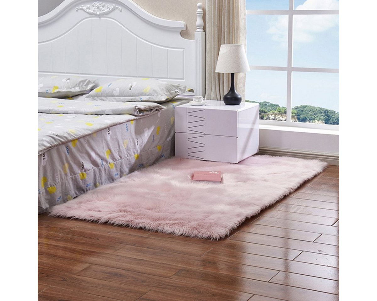 BTTO Teppich Kunstfell Teppich,Flauschiger Teppich Wohnzimmer,Uni-Farben, 40*60cm, Rechteckig BTTO Teppich Kunstfell Teppich,Flauschiger Teppich Wohnzimmer,Uni-Farben, 40*60cm, Rechteckig von BTTO