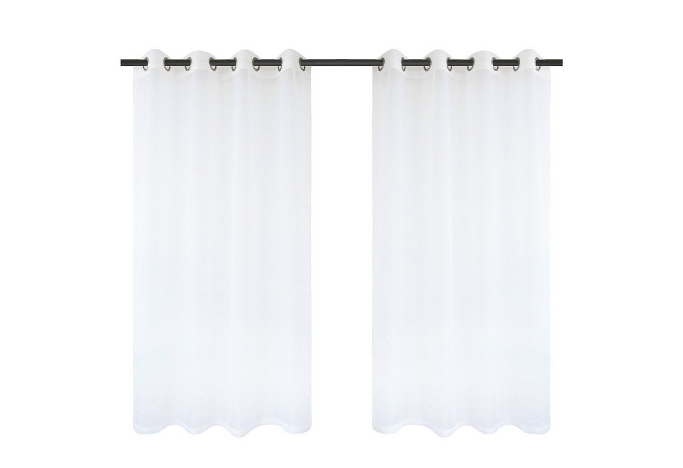 BTTO Vorhang Outdoor Vorhang Transparent Weiss Wetterfest Voile Gardinen 1/2er, (2 St), Outdoor Gardinen Wasserdicht von BTTO