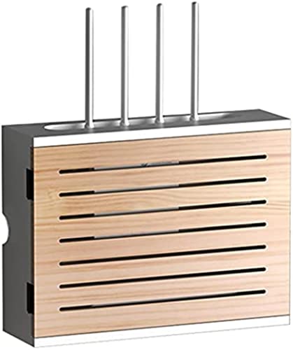 BTURYT Router Aufbewahrungsbox, Wandbefestigte Halterung Vorhang Floating Regal Für WiFi Speicher Kabel Manager Box Power Strip Protector von BTURYT