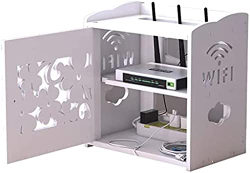 Router Aufbewahrungsbox, Router Aufbewahrungsbox Box WiFi Router Halterung Set-Top Regalhalterung Für TV Zubehör WiFi Router TV Box Set Top Box von BTURYT