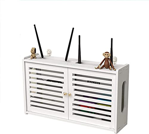 WiFi Router Aufbewahrungsbox Wandbefestigte Organizer Rack Kabel Ordnung Lösungen Set-Top Box Rack WiFi Router Regal Router Power Strip Aufbewahrungsbox von BTURYT