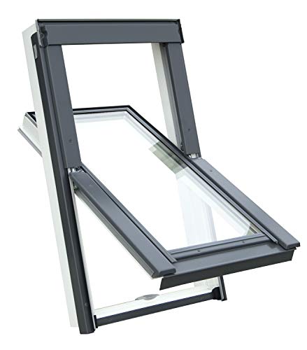 Kunststoff Dachfenster Balio Schwingfenster mit Eindeckrahmen 78x112 cm auch kompatipel zum Austauch vorhandener alter Dachfenster 78x118cm Kunststoff Dachfenster Balio Schwingfenster mit Eindeckrahmen 78x112 cm auch kompatipel zum Austauch vorhandener alter Dachfenster 78x118cm von BTW