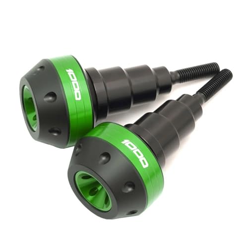 BTWSRX Motorrad Sturzschutz Sturzpads Schieber Motorrad-Rahmengleiter Für Kawasaki Z1000 SX Z1000 Z1000SX Z 1000 SX Sturzpads Sturzschutz Crash Pads(Grün) von BTWSRX