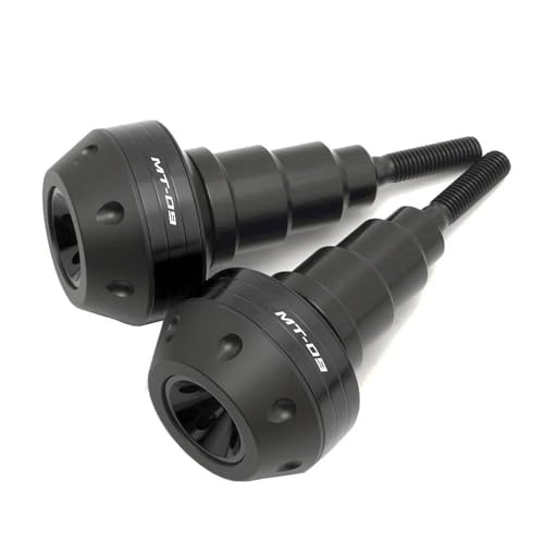 BTWSRX Motorrad Sturzschutz Sturzpads Schieber Motorrad-Rahmengleiter Für Yamaha MT 09 MT09 MT-09 2024 Sturzpads Sturzschutz Crash Pads(Schwarz) von BTWSRX
