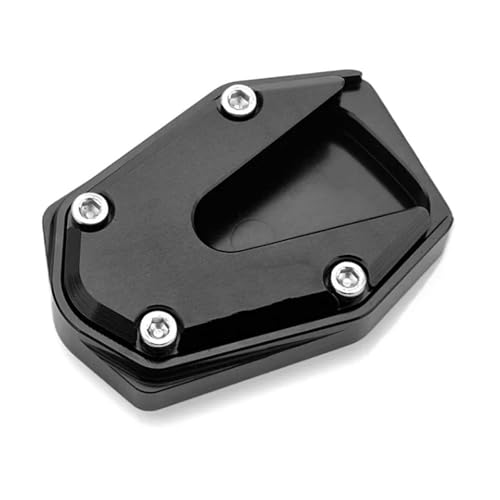 BTWSRX Seitenständerplatte Motorrad-Seitenständer-Auflage Für Benda Darkflag 500 Dark Flag 500 Seitenständer-Verlängerungsplatte Kickstand-Verlängerungspad(Schwarz) von BTWSRX