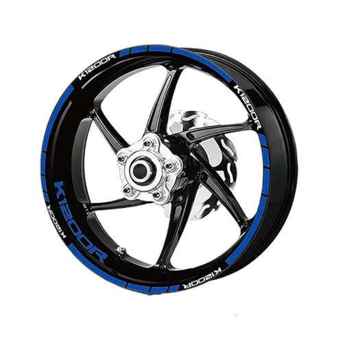 BTWSRX Radnabenaufkleber Motorrad-Felgenaufkleber Für K1200R K1200 K 1200 R 2024 Regenbeständige Aufkleber Felgenaufkleber(Farbe 1) von BTWSRX