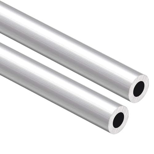 Aluminiumrohre,Metallrohre 2 Stück Rundrohr aus Aluminiumlegierung, gerades Rohr, Außendurchmesser 16–24 mm, Wandstärke 5 mm, geeignet for Hardware-Zubehör(OD: 22mm) von BTWYU