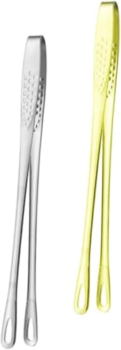 BTWYU 1 stücke BBQ Zange Vorspeise Zange Brötchen Clips Kuchen Zange Lebensmittel Pinzette Lebensmittel Zange(Gold) von BTWYU