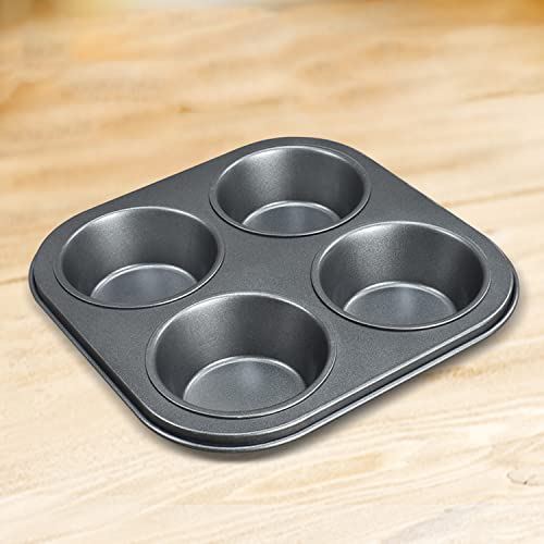 BTWYU Backblech Premium Cupcake Backform Doppel Saum Antihaftbeschichtung Einfach(Black) von BTWYU