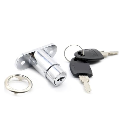 BTWYU Cam Lock,Schubladenschloss 12 Stück Schubladen-Druckschlösser mit Eisenschlüsseln von BTWYU
