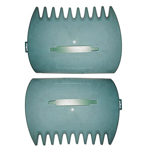 BTWYU Gartengeräte,Gartenkelle 1 Paar Rasenkrallen-Handrechen for Aufsammeln von Blättern, Handrechen for Rasen und Gartenreinigung, strapazierfähig, 34 x 26 cm von BTWYU