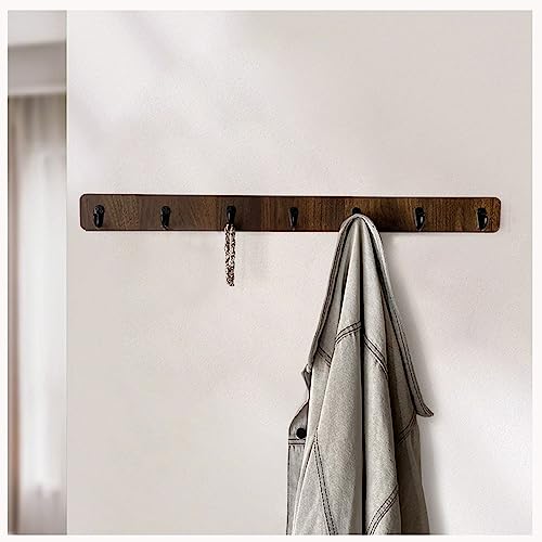 BTWYU Wandhaken Robuste Kleiderhaken zur Wandmontage – Wandhaken und Kleiderhaken(Dark Brown,70 * 6cm/27.6 * 2.4in) von BTWYU