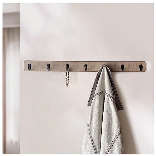 BTWYU Wandhaken Robuste Kleiderhaken zur Wandmontage – Wandhaken und Kleiderhaken(Light brown,70 * 6cm/27.6 * 2.4in) von BTWYU