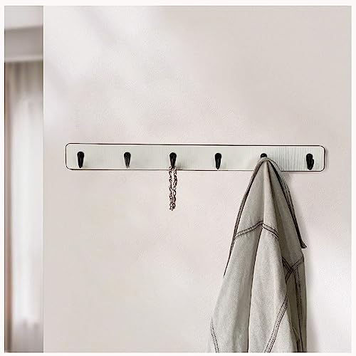 BTWYU Wandhaken Robuste Kleiderhaken zur Wandmontage – Wandhaken und Kleiderhaken(White,60 * 6cm/23.6 * 2.4in) von BTWYU
