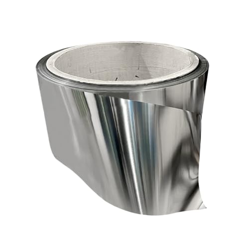 Edelstahlfolienstreifen 1 Meter 316L Edelstahlfolie Streifenbreite 50-410mm, 0,01-0,5mm(0.5x100x1000mm) von BTWYU