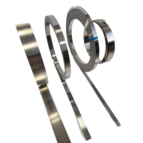 Edelstahlfolienstreifen 1 Stück 301 Edelstahlstreifen – 0,8 mm dicker Folienstreifen, 1 Meter Länge(0.8x10x1000mm) von BTWYU