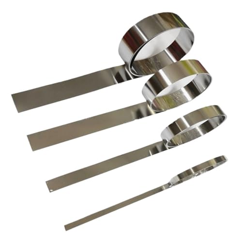 Edelstahlfolienstreifen 304 Edelstahlfolienstreifen 0,1/0,15/0,2/0,3/0,4/0,5 mm Länge 1 Meter 5 Meter(0.4x5mmx1000mm) von BTWYU