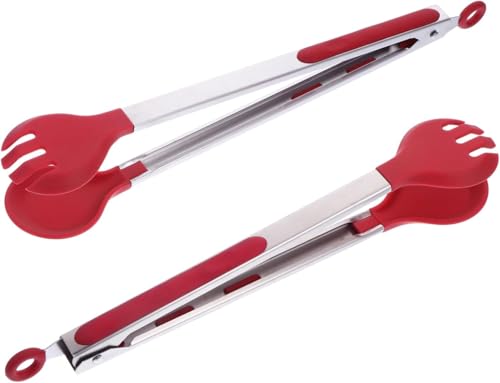 Kochzange 1Pcs Silikon Lebensmittel Clip Brot Zange Gemüse Zange Grill Werkzeuge Servierutensilien(33.8x6cm) von BTWYU
