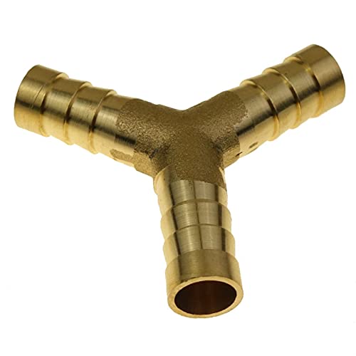 Messing Verbinder,Winkelstück Messing-Anschlussstück, Schlauchanschlussstück, gerade Verbindung/Schott/Kniestück/T/T-Stück/Y for Schlauch-ID, Messing-Sanitäranschluss, einfach zu installieren(Y,For Ho Messing Verbinder,Winkelstück Messing-Anschlussstück, Schlauchanschlussstück, gerade Verbindung/Schott/Kniestück/T/T-Stück/Y for Schlauch-ID, Messing-Sanitäranschluss, einfach zu installieren(Y,For Ho von BTWYU