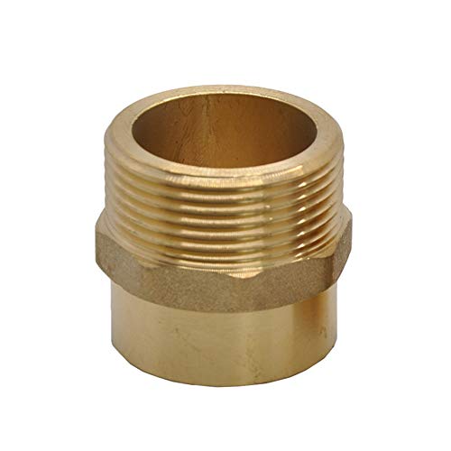 Messing Verbinder,Winkelstück Messingverbinder 3/8" 1/2" 3/4" 1" -4" BSP Stecker auf Lötkelchverbinder Messing-Endzufuhr-Löt-Sanitäranschluss for Klimaanlagen, einfach zu installieren(N12) von BTWYU