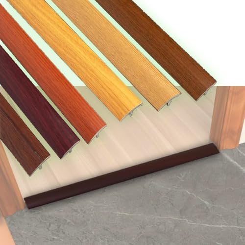 PVC-T-Formlaminat-Bodenstreifen, Selbstklebender Übergangsschwellenstreifen(Walnut) von BTWYU